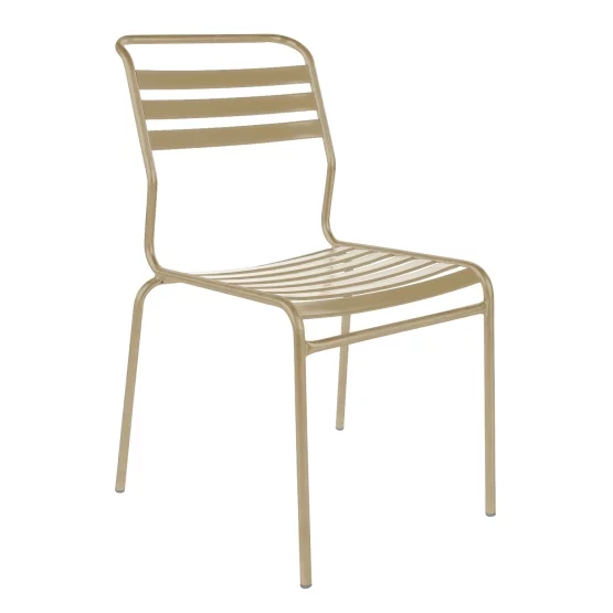 Schaffner Lättli-Stuhl Säntis ohne Armlehnen Pastellbraun-Pastellbraun