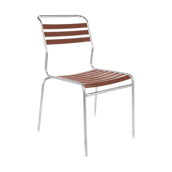 Schaffner Lättli-Stuhl Säntis ohne Armlehnen Pastellterracotta