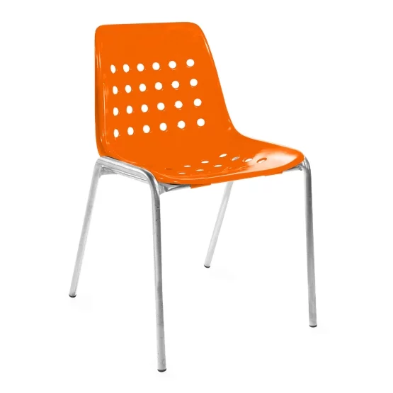 Schaffner Stuhl Bermuda ohne Armlehne Orange