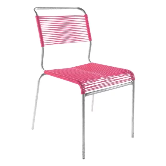 Schaffner Spaghetti-Stuhl Säntis ohne Armlehnen Pink