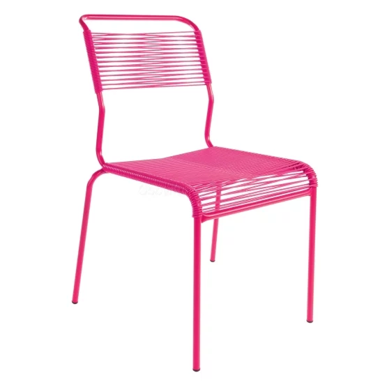 Schaffner Spaghetti-Stuhl Säntis ohne Armlehnen Pink-Pink