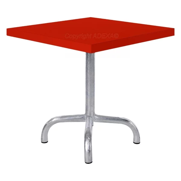 Schaffner Beistell-Tisch Säntis 50x50cm Rot