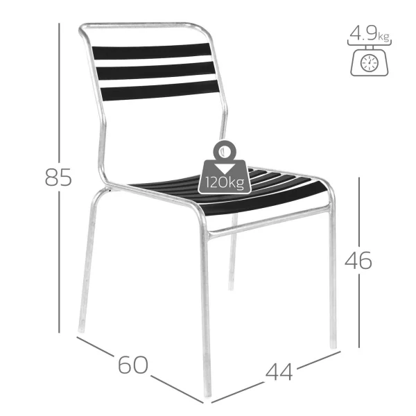 Schaffner Lättli-Stuhl Säntis ohne Armlehnen Pastellblau